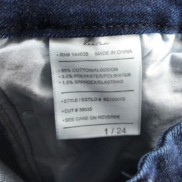 NWT Kancan Distressed High Rise Denim 24 - Picture 2 of 7